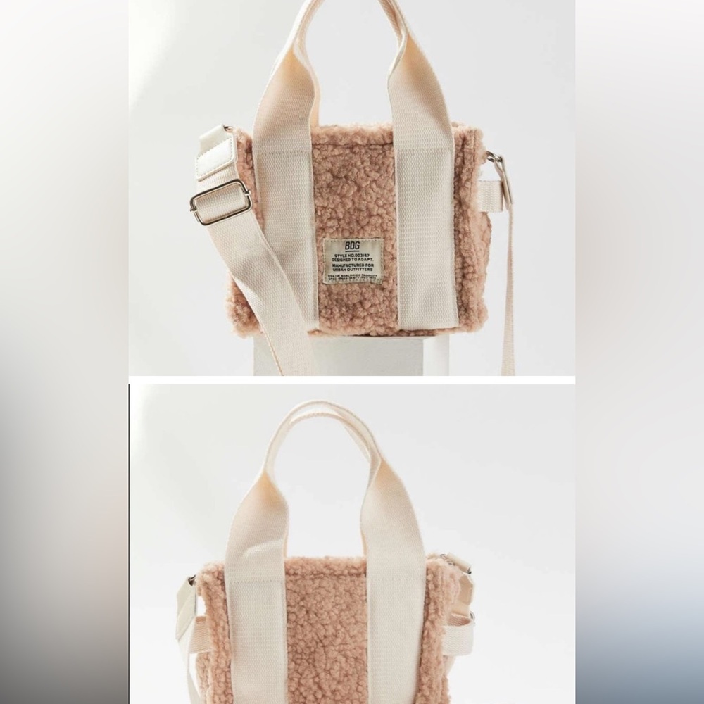 BDG Sherpa Mini Tote Crossbody Bag